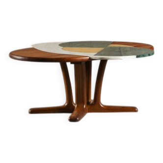 Kamikaze Egg Marble Coffee Table by Corina Olaru, Romania, 2023