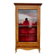 Louis XV style showcase in cherry wood and veneer nineteenth century