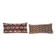 Set of 2 vintage Turkish cushion covers 25x61 cm