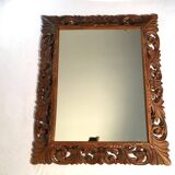 Renaissance style mirror in carved wood