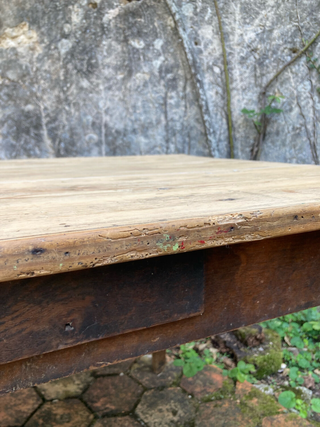 Vintage farmhouse table