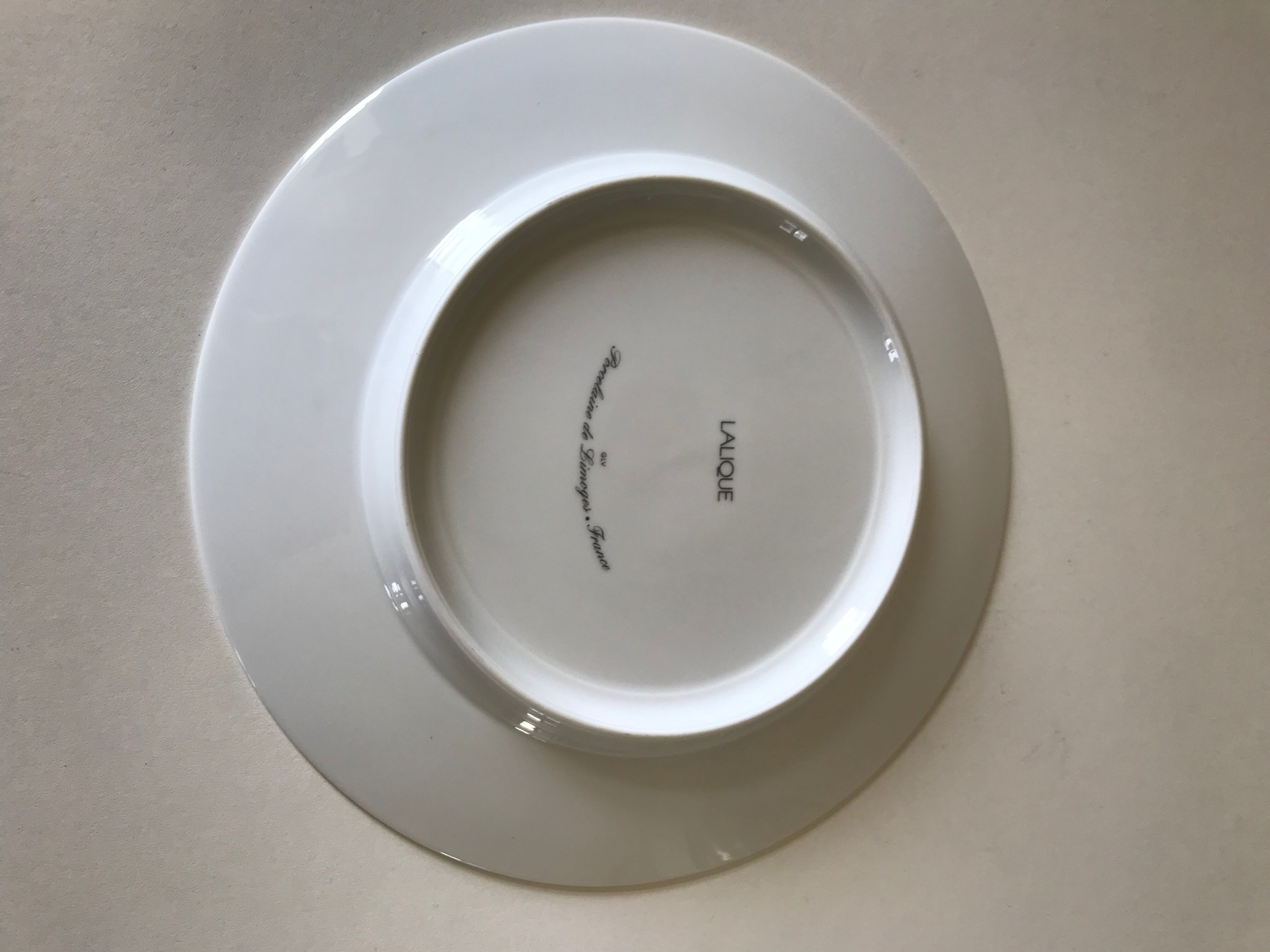 Plate limoge decoration lalique