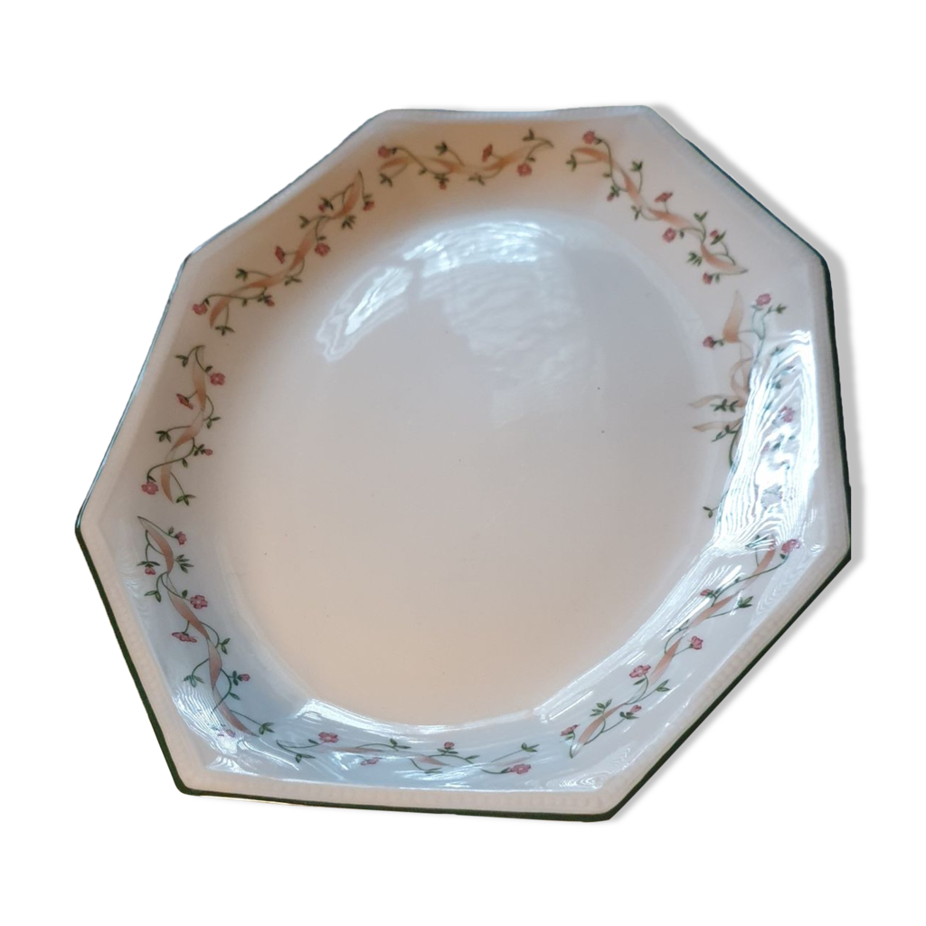 Plat Johnson Brothers 1980s « Eternal Beau » design octogonal Selency