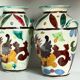 Vases vintage italy motif dragon