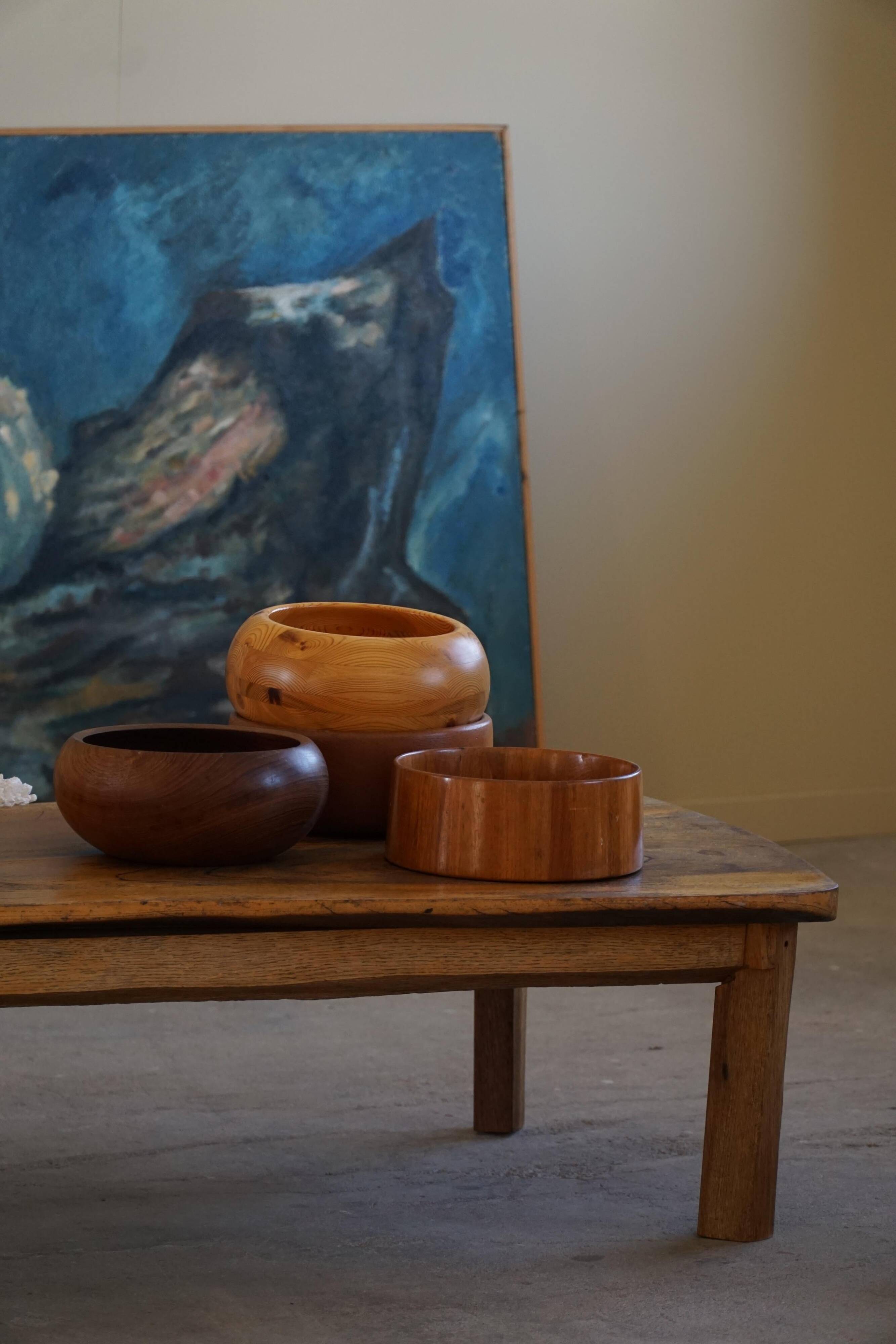 Mid-century organic Scandinavian coffee table, wabi-sabi style, made in the 1960s.