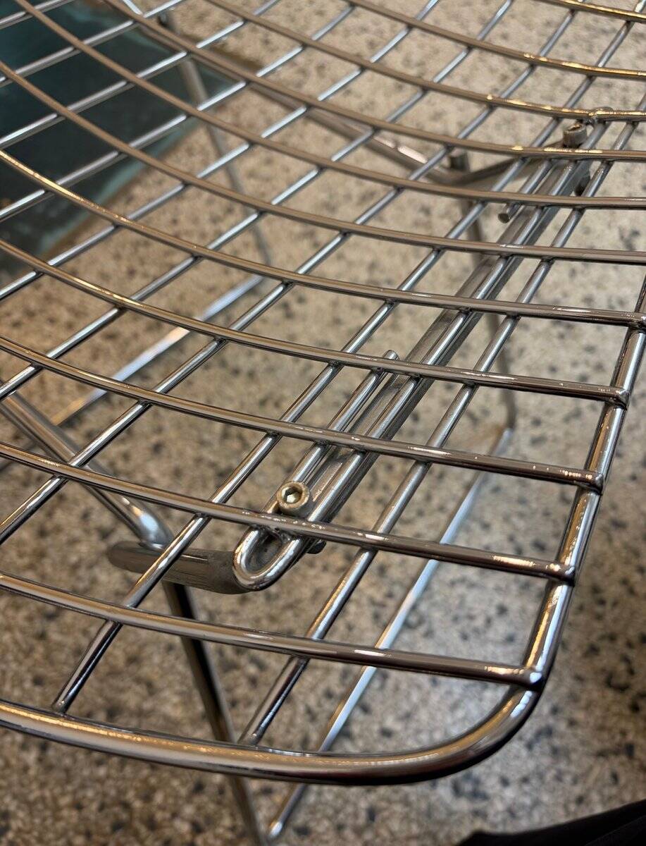 Chrome-plated side chairs by Harry Bertoia for Knoll, 1970s, set of 4