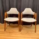 Pair of Compass chairs by Kai Kristiansen, SVA Møbler, Denmark, 1960s