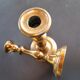 Pair of bronze candle holders old