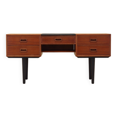 Coiffeuse en teck, design danois, années 1970, production : Danemark