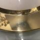 Glass brass flushmount
