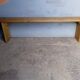 Solid wood bench patinated 180cm