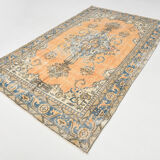 6x9 Antique Turkish Vintage Rug, 180x285Cm