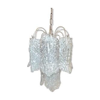 Ceiling lamp with Murano glass sheets