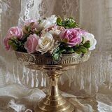 Art deco brass fruit bowl