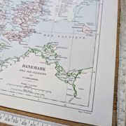 Denmark and dependencies, period map, 1887, Authentic