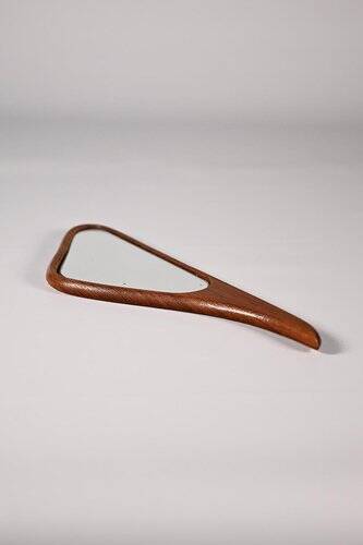 Danish Hand Mirror in Teak