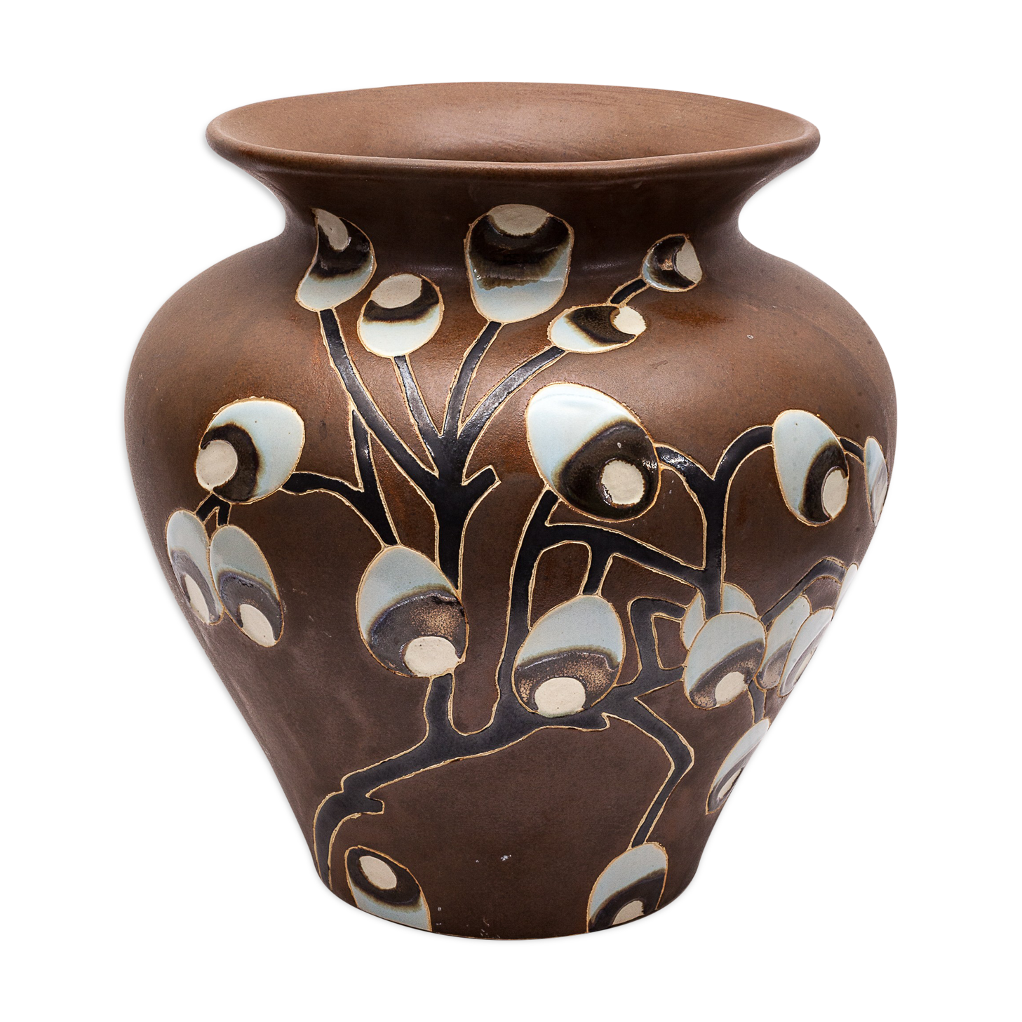 Art Deco brown vase