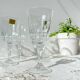6 vintage Cristal d'Arques Chantelle red wine glasses