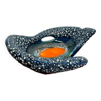 Vide poche céramique lave Vallauris années 70