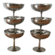 6 ice cream bowls Remi Letang stainless steel 18/10