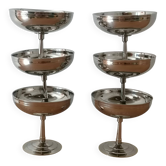 6 ice cream bowls Remi Letang stainless steel 18/10