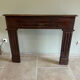 Antique wooden fireplace mantel