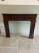 Antique wooden fireplace mantel