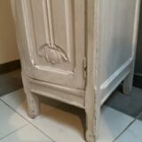 Ancienne armoire 1920-40 en bois motif florale