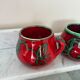 Vintage Italy handmade glazed ceramic cups