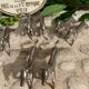 Silver animal knife holder "horses"