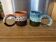Set of artisanal mugs in "Fat Lava" style / Vallauris