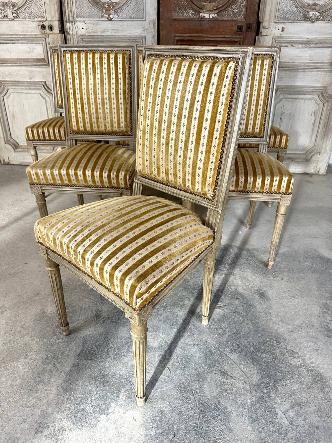 Set of 6 Louis XVI chairs