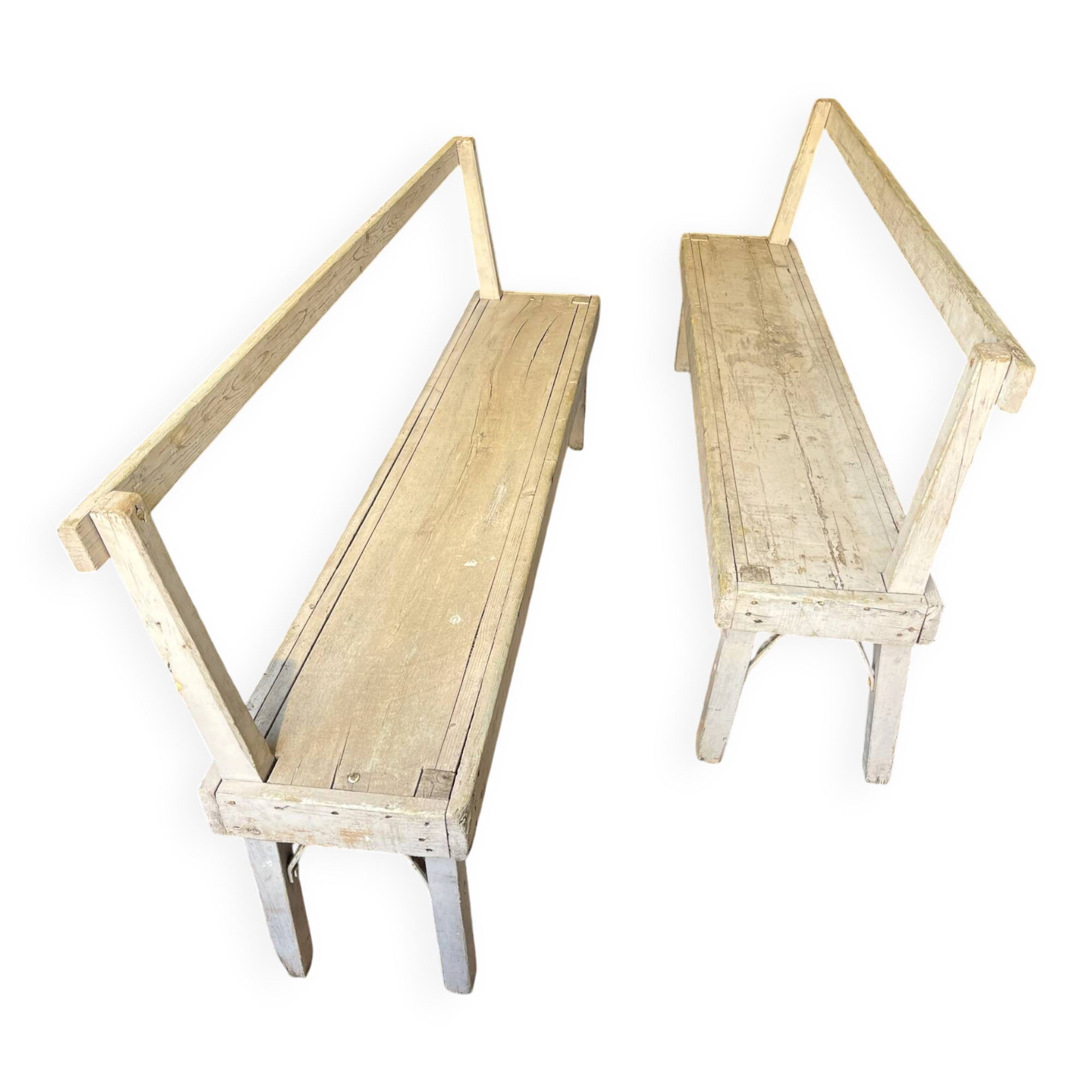 Vintage bench pair