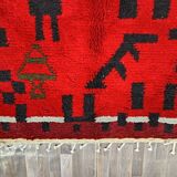 Handmade colorful wool Berber rug 200cmx200cm
