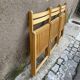 Lot 3 folding chairs vintage wood design