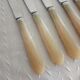 6 cheese knives, vintage