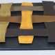Set of 4 vintage metallic wall decorations