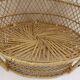 Double door wicker plant armchair