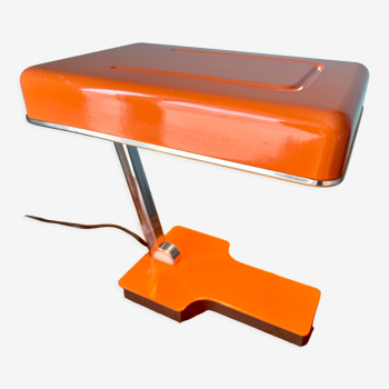 Lampe de chevet Fase des années 60 orange et pliante