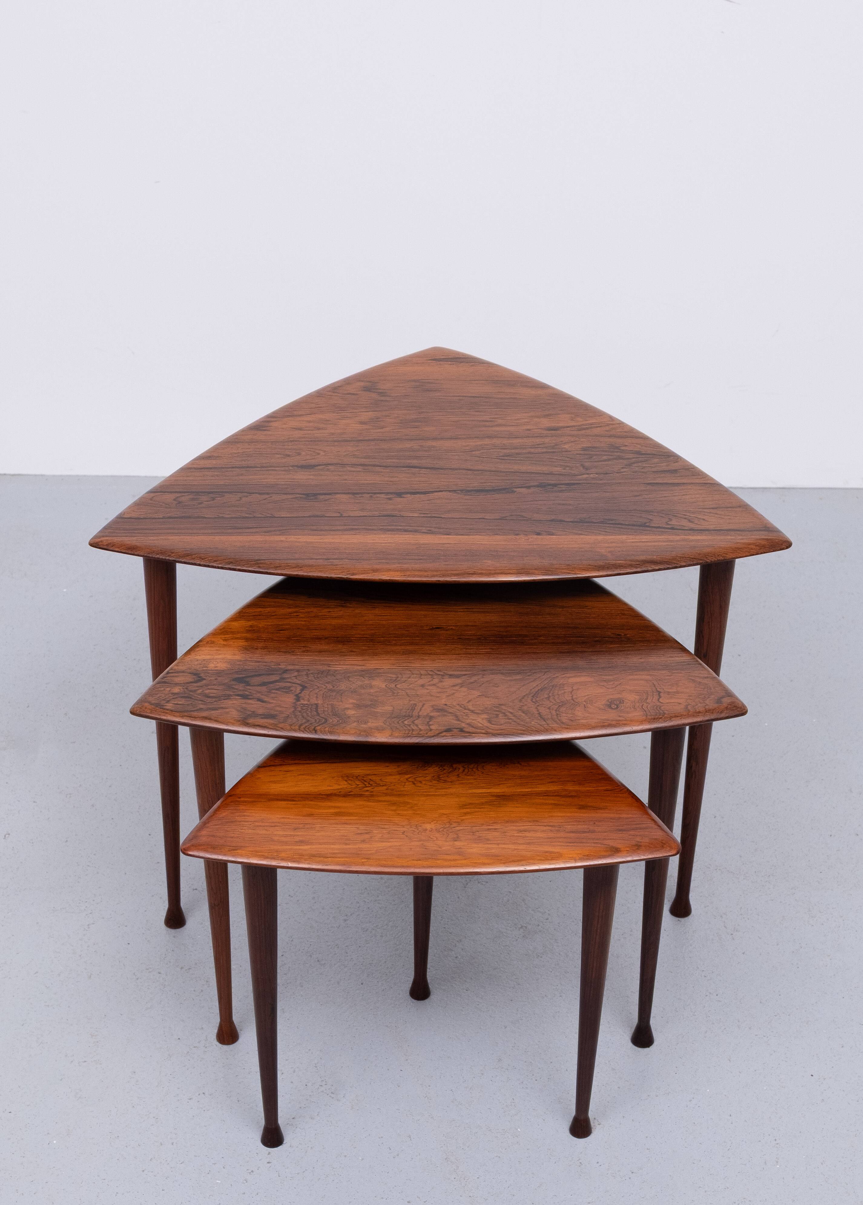 Poul Thorsbjerg Jensen triangle nesting tables 1950s
