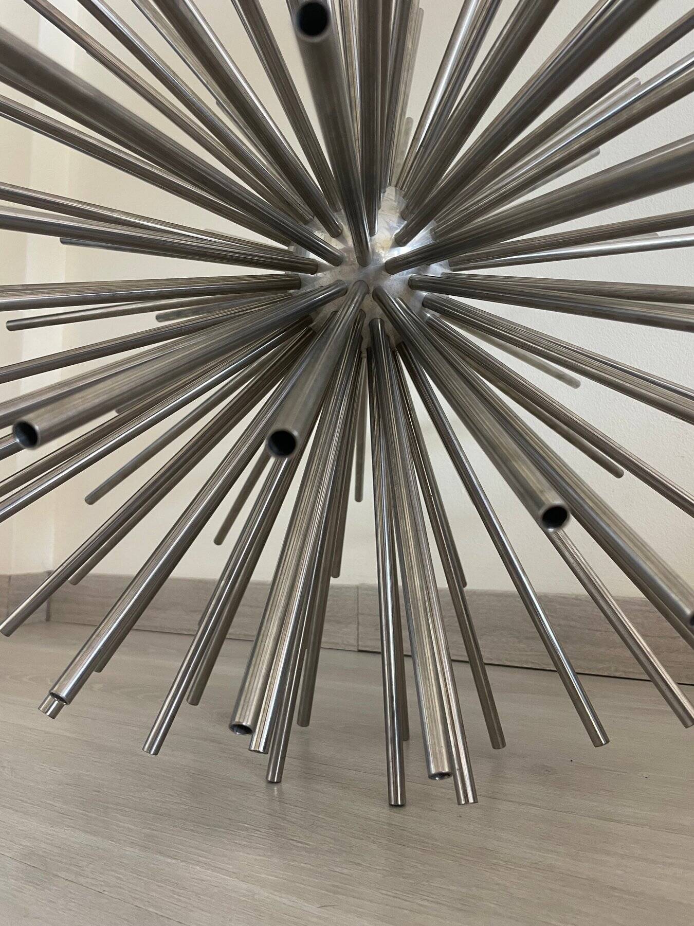 Monumental sculpture Curtis Jere "Asteroid", steel tubes, USA 1970