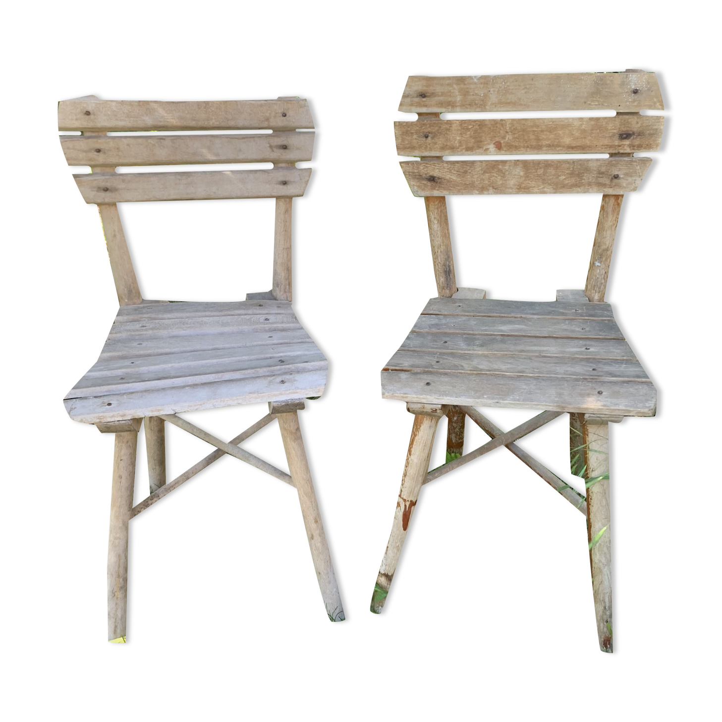 Pair of children's garden chairs