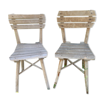 Pair of children's garden chairs