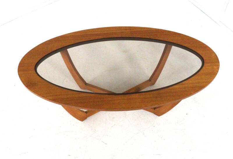 Oval coffee table 'Salford' mid century modern