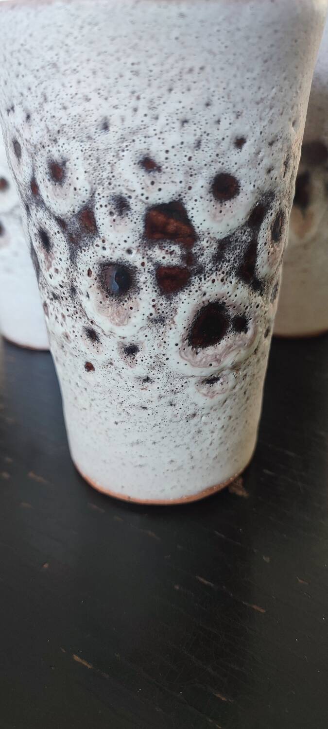 Pierlot 60s enamelled stoneware orangeade service