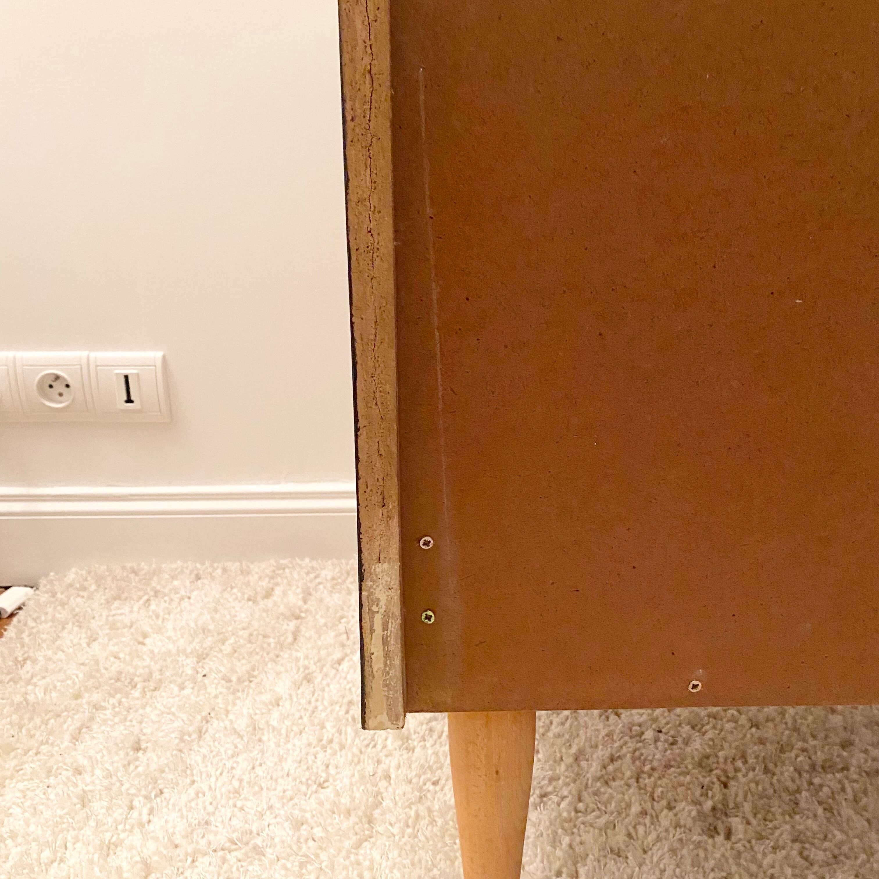 Vintage dressing table chest of drawers