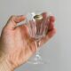 4 vintage crystal liqueur glasses
