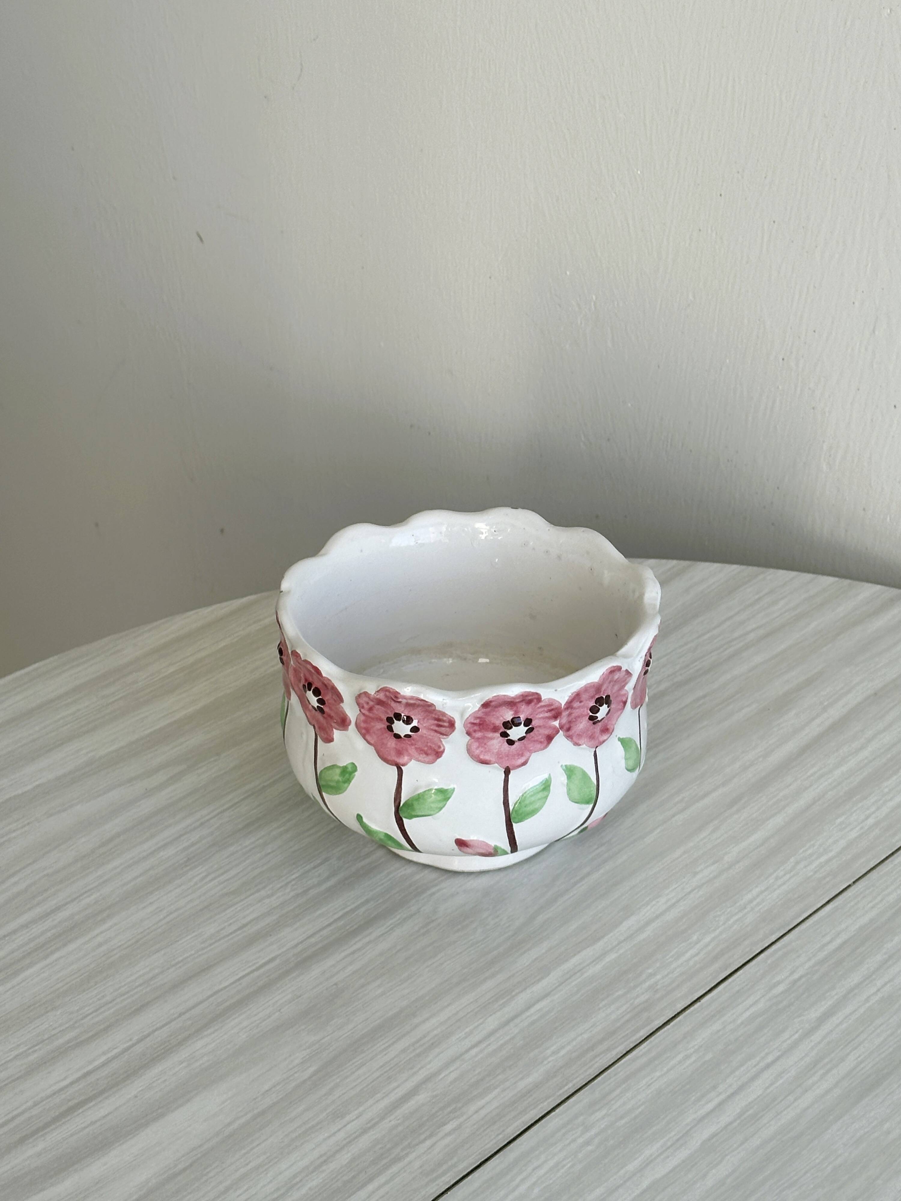 Small old slip pot cover