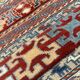 Tapis Kilim rouge style vintage en laine tissée à plat à la main, style tribal, 167 x 108 cm