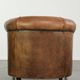 Vintage sheepskin clubchair in a beautiful cognac colour with a sturdy look